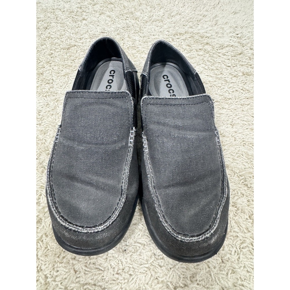 Crocs Mens‎ Santa Cruz 2 Gray Slip On Loafers Water Boat Shoes Size 8 Comfort